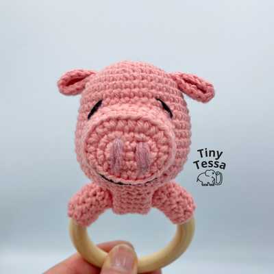 Knorrie the Pig baby rattle