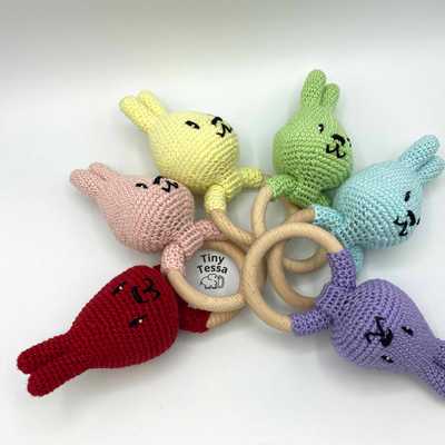 Bunny baby rattle